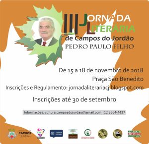 Leia mais sobre o artigo 3ª Jornada Literária – 2018