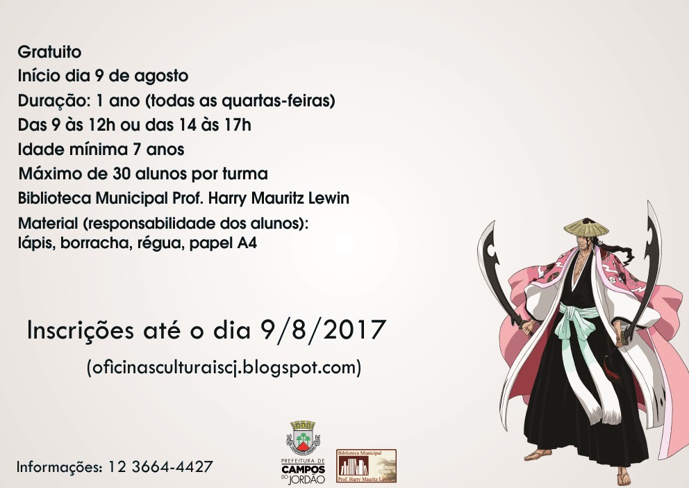 Leia mais sobre o artigo Oficina de Mangá 2017/2018