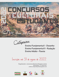 Leia mais sobre o artigo Concursos Culturais Estudantis – 2022