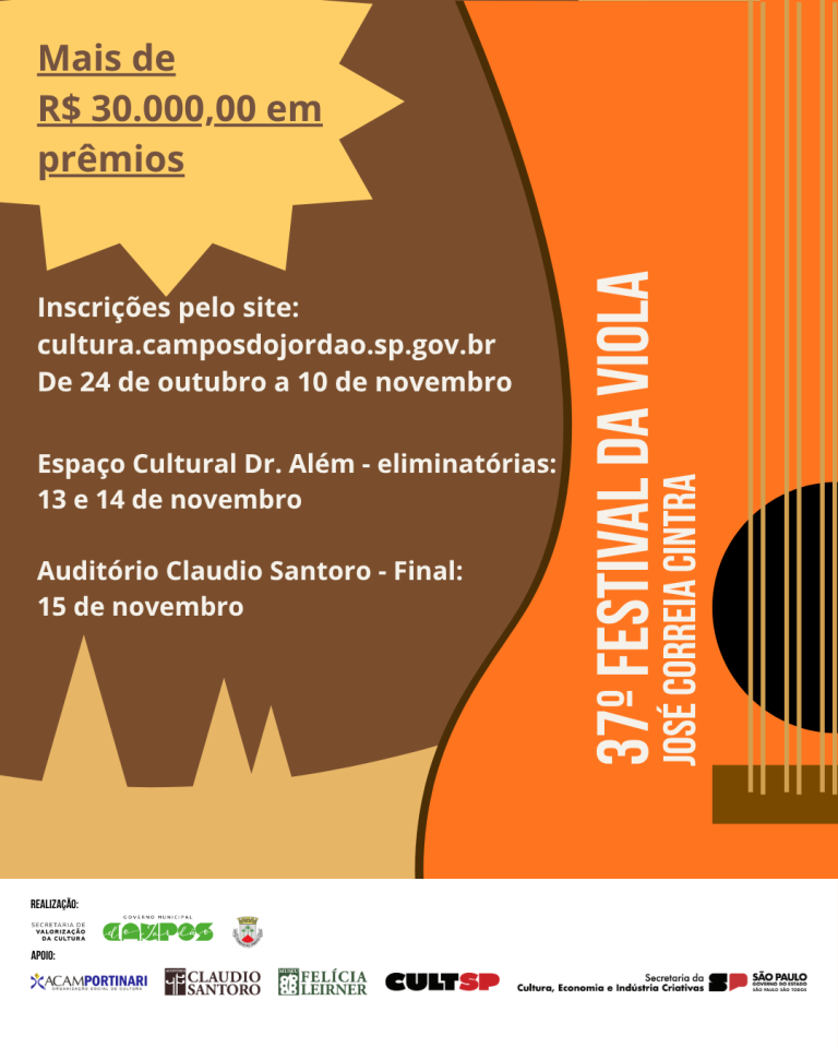 Leia mais sobre o artigo 37º Festival da Viola “José Correa Cintra” – 2025