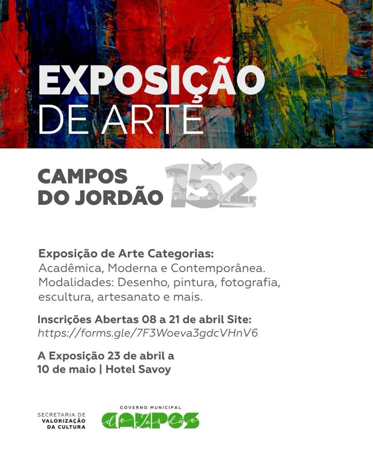 Leia mais sobre o artigo Exposição de Arte – 152 Anos de Campos do Jordão