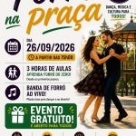 “Forró na Praça” com aulas gratuitas e show ao vivo na Praça do Gazebo