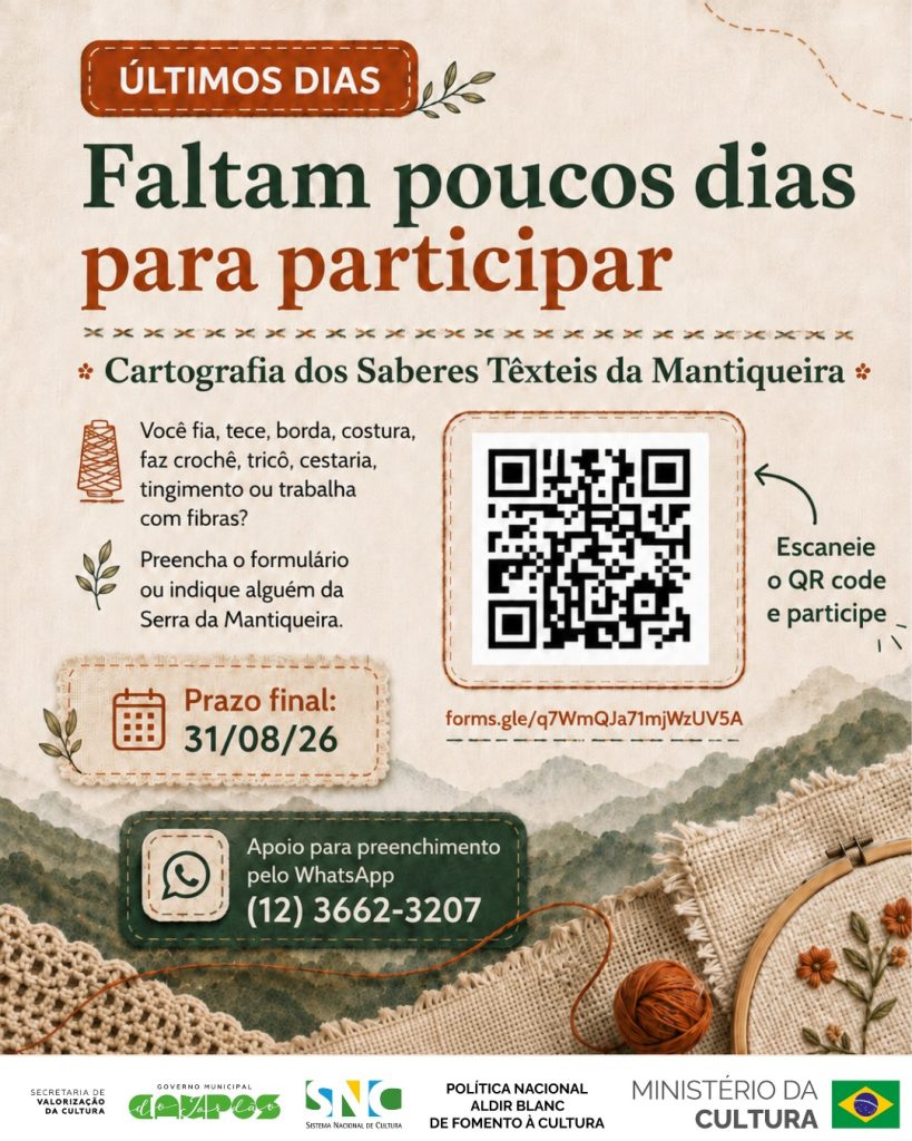 Projeto “Cartografia dos Saberes Têxteis da Mantiqueira” mapeia artesãs e mestres da região