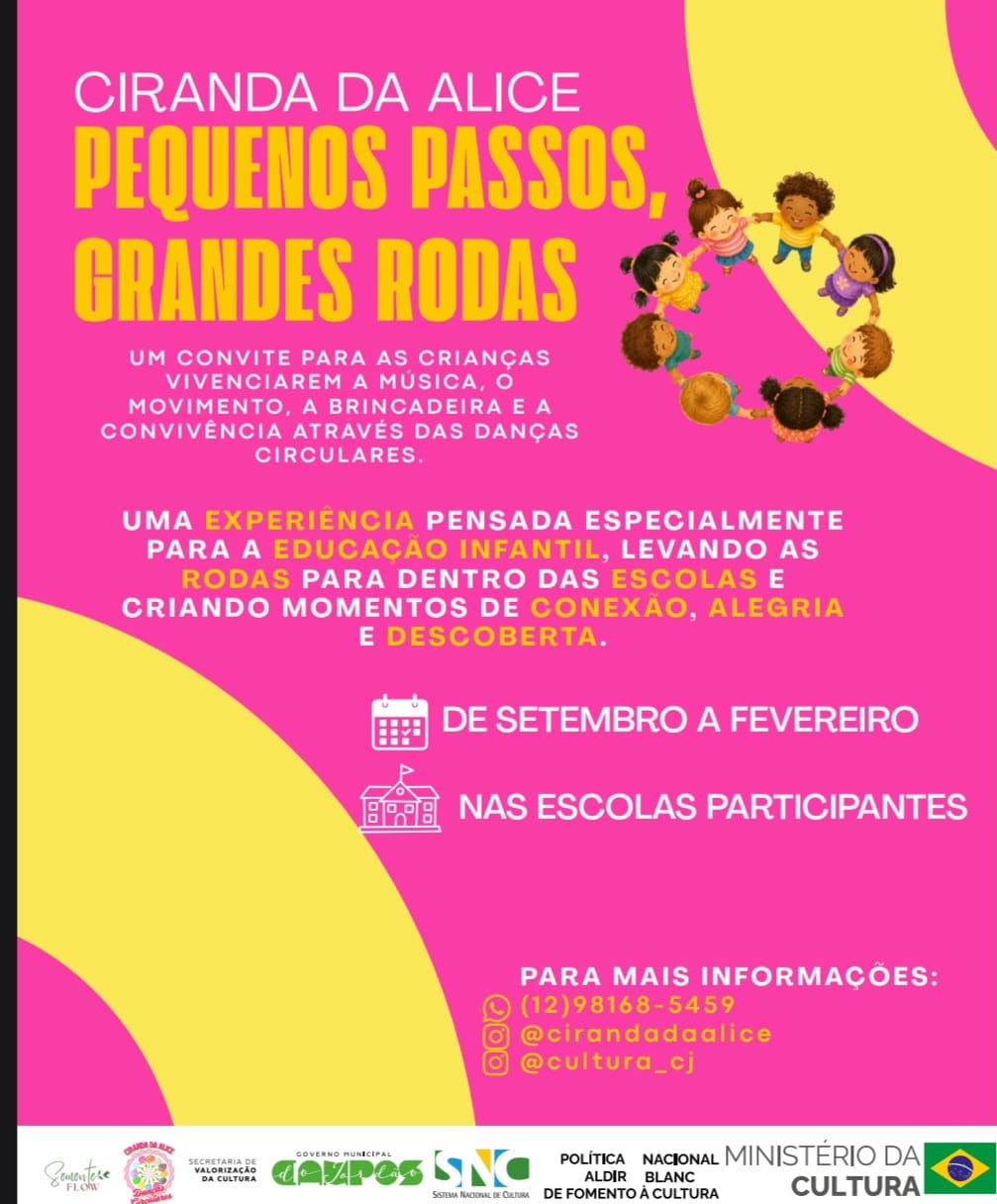 Leia mais sobre o artigo Projeto “Ciranda da Alice – Pequenos Passos, Grandes Rodas”