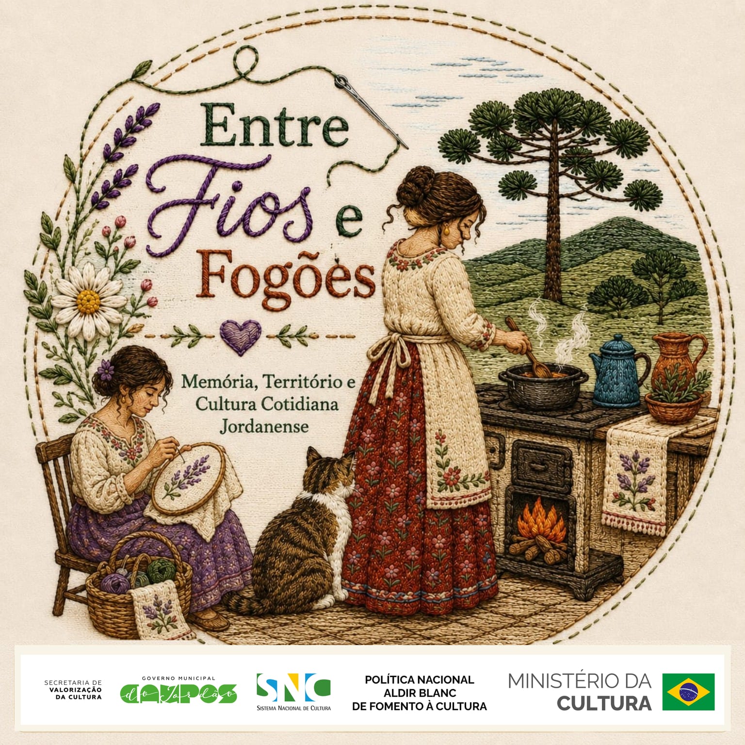 Leia mais sobre o artigo Projeto “Entre Fios e Fogões: Memória, Território e Cultura Cotidiana Jordanense”