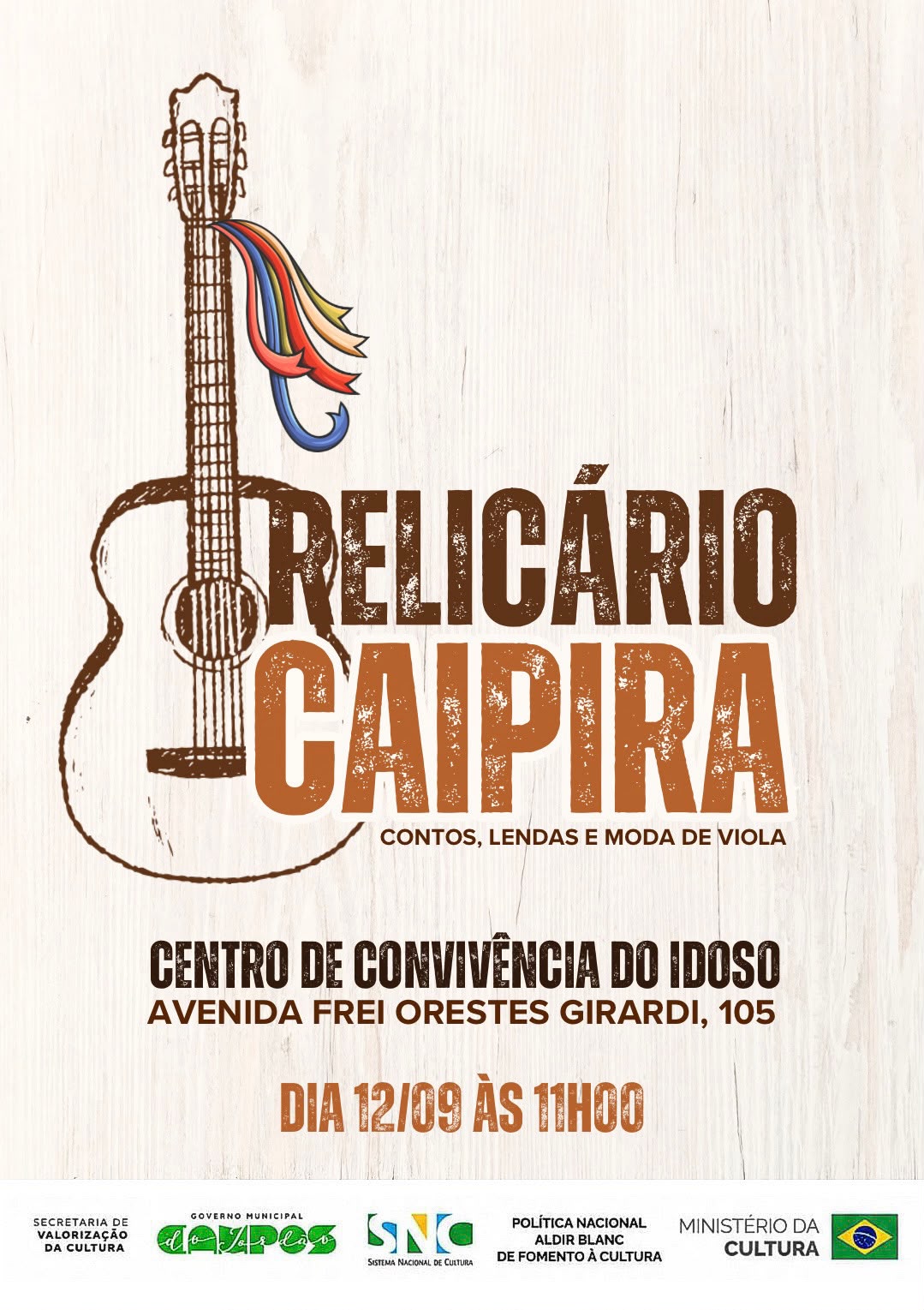 Leia mais sobre o artigo Projeto “Relicário Caipira – Contos, Lendas e Moda de Viola”